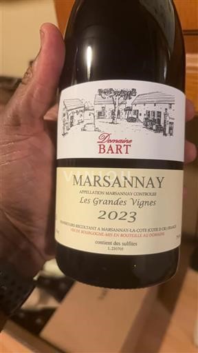 Bourgogne Marsannay Domaine Bart Les Grandes Vignes 2023