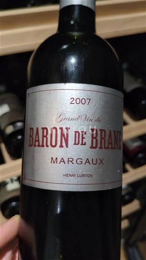 Bordeaux Margaux Baron de Brane 2007