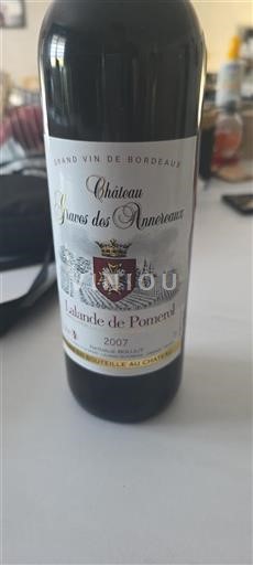 Bordeaux Lalande-de-pomerol Château Graves des Annereaux 2007