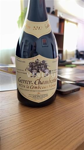 Bourgogne Gevrey-chambertin Premier Cru Philippe Leclerc La Combe aux Moines 2017