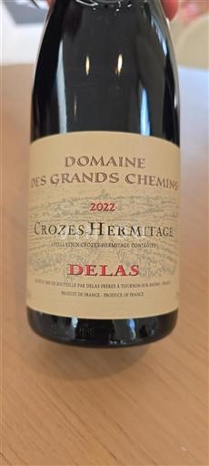 Rhône Valley Crozes-Hermitage Domaine Des Grands Chemins 2022