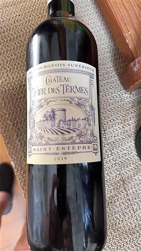 Burdeos Saint-Estèphe Cru Bourgeois Supérieur Tour des Termes 2019