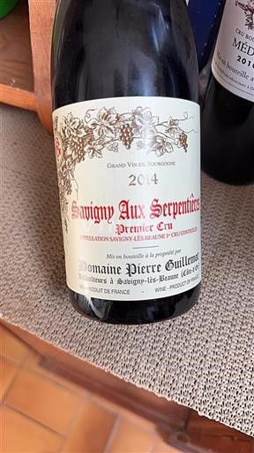 Borgogna Savigny-lès-Beaune Premier Cru Domaine Pierre Guillemot Savigny Aux Serpenti%c3%a8res 2014