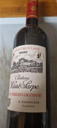 Bordeaux Saint-Émilion Grand Cru Grand Cru Château Haut-Sarpe 2020