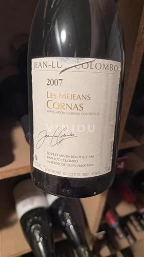 Údolí Rhôny Cornas Jean-Luc Colombo Les Méjeans 2007