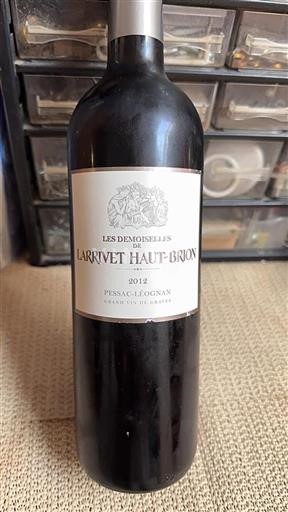 Bordeaux Pessac-Léognan Larrivet Haut-Brion Les Demoiselles 2012