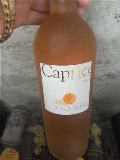 Burdeos Sauternes Bastor-Lamontagne Caprice 2006
