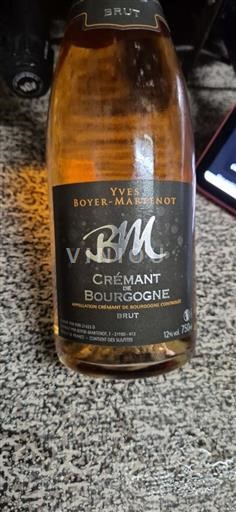 Bourgogne Crémant de Bourgogne Yves Boyer-Martenot Icke årgångsbetecknad