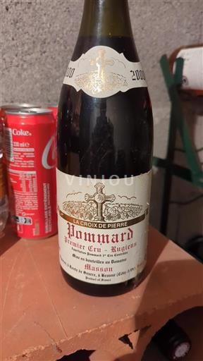 Vin Rouge sec La Croix de Pierre Château Masson 2000 France Bourgogne Pommard Premier Cru