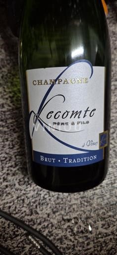 Champaña Champán Lecomte Père & Fils Brut Tradition Sin añada
