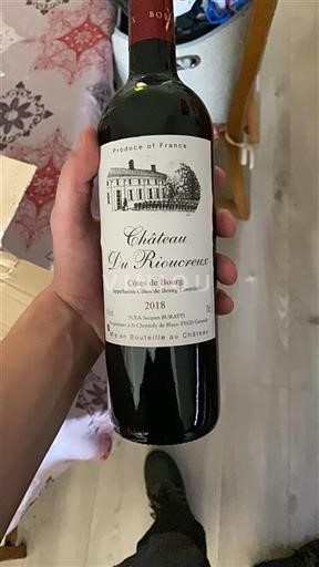 Bordeaux Côtes-de-bourg Château Rioucreux 2018