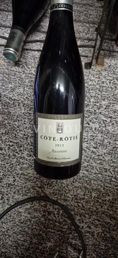 Vin Rouge sec Bassenon Yves Cuilleron 2012 France Vallée du Rhône Côte-rôtie