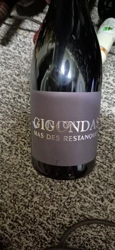 Vin Rouge sec Mas des Restanques Non millésimé France Vallée du Rhône Gigondas