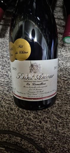 Vin Rouge sec En Cornillons Domaine St. Roch 2015 France Beaujolais Saint-Amour