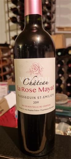Bordeaux Puisseguin-saint-émilion Château La Rose Mayat 2019