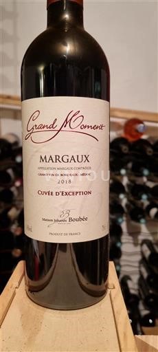 Bordeaux Margaux Grand Cru Maison Johanes Boubée d’Exception 2018