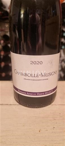 Borgogna Chambolle-Musigny Domaine Anne et Hervé Sigaut 2020