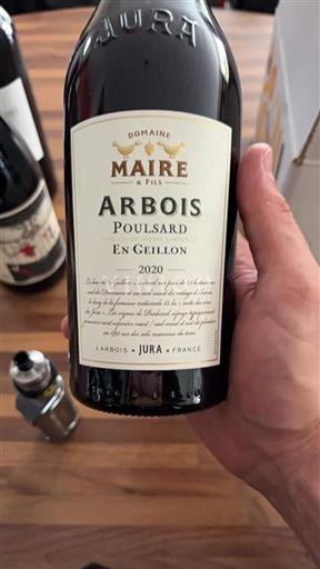 Jura Arbois Domaine Maire & Fils En Geillon 2020