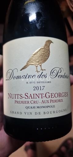 Burgund Nuits-Saint-Georges Premier Cru Domaine Des Perdrix 2017