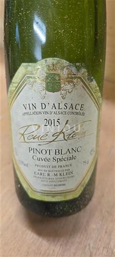 Alsace Pinot Blanc Grand Cru Earl R.-M. Klein Spéciale 2015