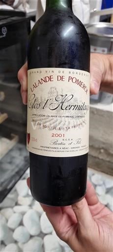 Bordeaux Lalande-de-pomerol Clos l'Hermitage 2001