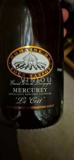 Bourgogne Mercurey Domaine Four Bassot Le Crêt 2022