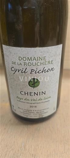 Vallée de la Loire Val de Loire Domaine La Rouchère Chenin 2016