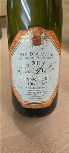 Alsace Pinot Grå René Klein Léa 2011