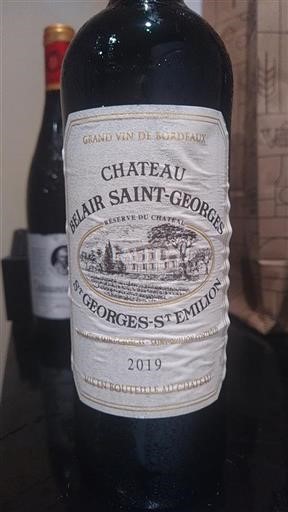 Bordeaux Saint-Georges-Saint-Émilion Château Belair Saint-Georges Réserve du Château 2019