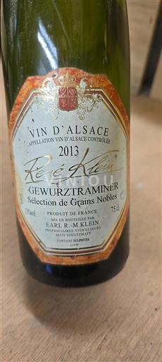 Alsace Gewurztraminer Sélection de Grains Nobles René Klein Sélection de Grains Nobles 2013