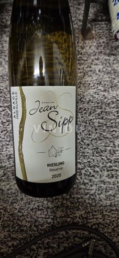 Alsasko Nespecifikováno Grand Cru Domaine Jean Sipp Riesling Réserve 2020