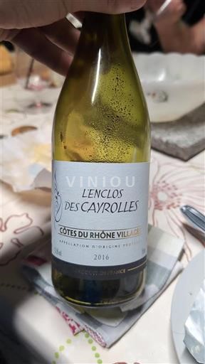 Vallée du Rhône Côtes-du-rhône-villages L'Enclos des Cayrolles 2016