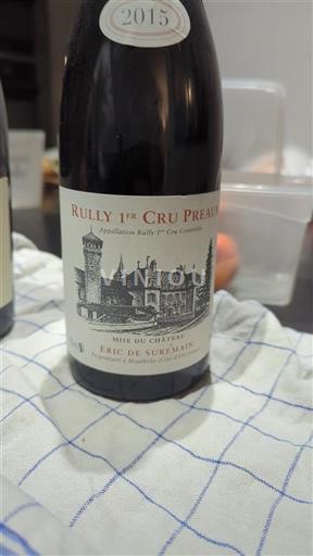 Bourgogne Premier Cru Eric de Suremain Preaux 2015