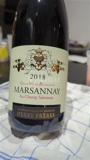 Bourgogne Marsannay Derey Frères Au Champ Salomon 2018