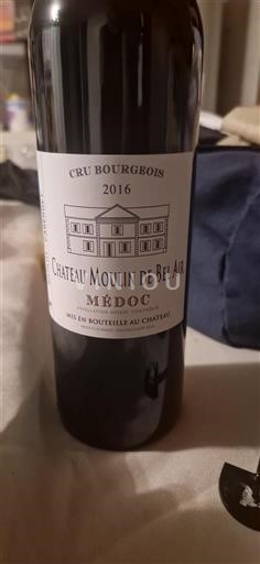 Bordeaux Médoc Cru Bourgeois Château Moulin de Bel-Air 2016