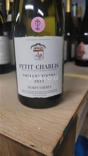 Vin Blanc sec Vieilles Vignes Domaine Dampt 2023 France Bourgogne Petit-chablis