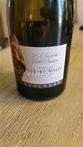Vallée de la Loire Sancerre Domaine Gérard Millet Le Désert du Petit Bannon 2020