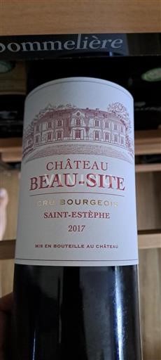 Bordeaux Saint-Estèphe Cru Bourgeois Château Beau-Site 2017
