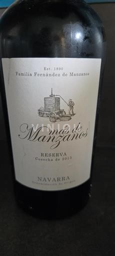 Vin Rouge sec Reserva Más de Manzanos 2013 Espagne Andalousie Malaga