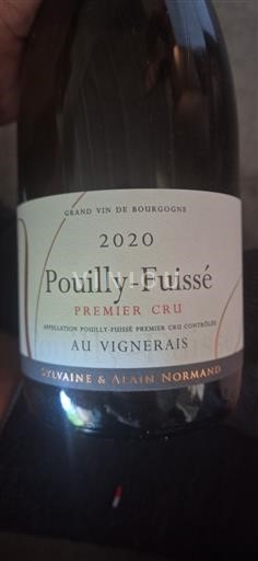 Borgogna Pouilly-fuissé Premier Cru Sylvaine & Alain Normand Au Vignerais 2020