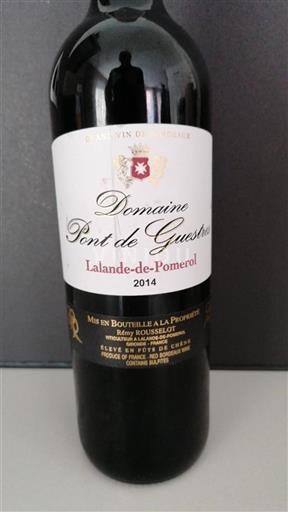 Bordeaux Lalande-de-pomerol Domaine Pont de Guestres 2014