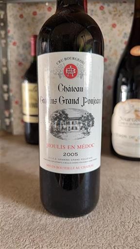 Bordeaux Moulis-en-Médoc Cru Bourgeois Granins Grand Poujeaux 2005