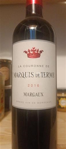 Bordeaux Margaux Grand Cru Marquis de Terme La Couronne de Marquis de Terme 2016