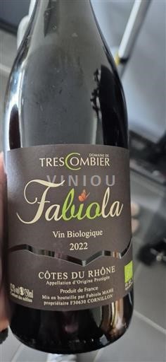 Rhônen laakso Côtes-du-rhône Domaine Trescombier Fabiola 2022
