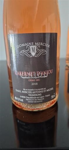 Valle del Loira Cabernet-d'Anjou Domaine Mercier 2018