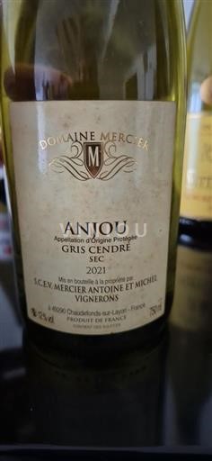 Loirevallei Anjou Domaine Mercier Gris Cendré 2021