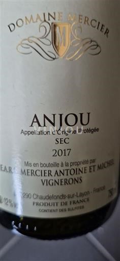 Loirevallei Anjou Domaine Mercier 2017