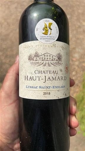 Bordeaux Lussac-saint-émilion Château Haut-Jamard 2018
