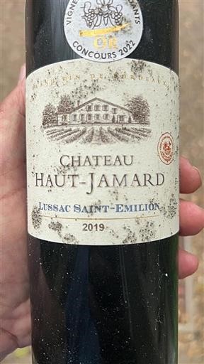 Bordeaux Lussac-saint-émilion Château Haut-Jamard 2019
