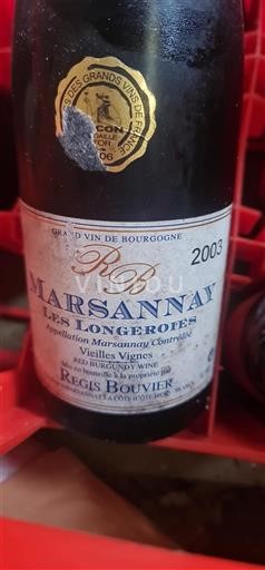 Borgoña Marsannay Régis Bouvier Les Longeroies 2003